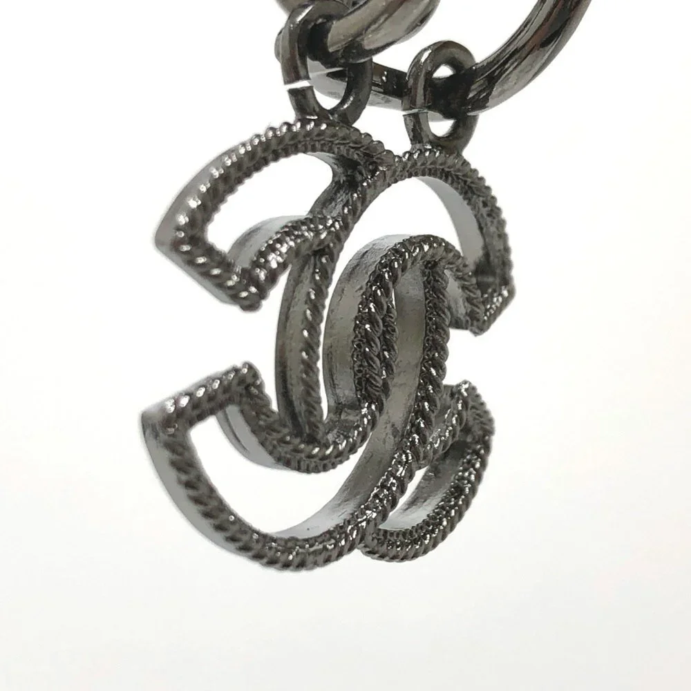 CHANEL Black Earrings
